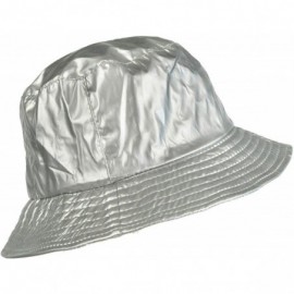 Rain Hats Waterproof Wax Style Bucket Rain Hat - 12-light Grey - C6187DGXUHL $30.05