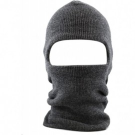 Skullies & Beanies Made in USA Unisex Thick and Long Face Ski Mask Winter Beanie - Charcoal - C412N8Q12VB $10.22