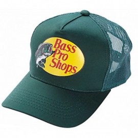 Baseball Caps Pro Shop Men's Trucker Hat Mesh Cap - One Size Fits All Snapback Closure - Great for Hunting & Fishing - Green ...