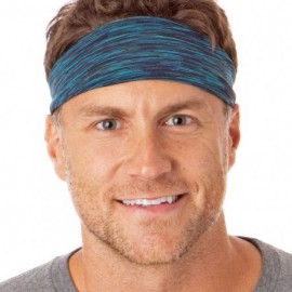 Headbands Xflex Space Dye Adjustable & Stretchy Wide Basketball Headbands for Men - Lightweight Space Dye Teal - CU17XWNDHW8 ...