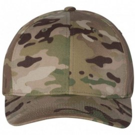 Baseball Caps Silver Wooly Combed Stretchable Fitted Cap Kappe Baseballcap Basecap - Multicam Green - CJ18HZUYQR5 $25.54