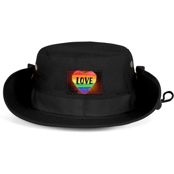 Sun Hats hreaarc LoveUnisex Boonie Foldable Fishing - CZ18T28OU6I $16.83
