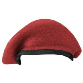 Berets Budget Military Beret - Red - C6114DDSJKZ $14.82