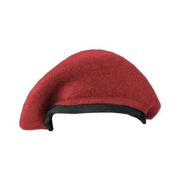 Berets Budget Military Beret - Red - C6114DDSJKZ $14.82