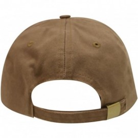 Baseball Caps Lopster Cotton Baseball Dad Cap - Brown - C417YS3X9KI $15.93