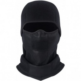 Balaclavas Balaclava Full Face Ski Mask Tactical Balaclava Hood Winter Hats Gear - Heavyweight Fleece-black - CK1935OLKIZ $14.02