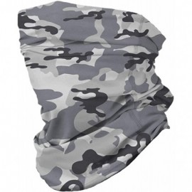 Balaclavas Seamless Unisex Floral Face Bandanas for Dust- Festivals- Outdoors- Sports Men Face Scarf - Camouflage-gray - CQ19...