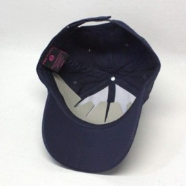 Baseball Caps Classic Rock and Roll Music Band Adjustable Baseball Cap with Iconic Lapel Pin - Navy Blue - CE18Q52HUCN $26.92