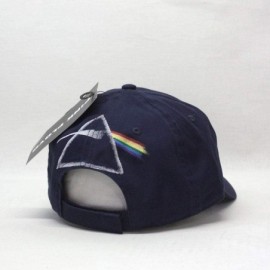 Baseball Caps Classic Rock and Roll Music Band Adjustable Baseball Cap with Iconic Lapel Pin - Navy Blue - CE18Q52HUCN $26.92