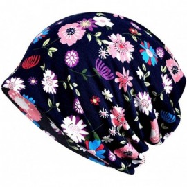 Skullies & Beanies Chemo Cancer Sleep Scarf Hat Cap Cotton Beanie Lace Flower Printed Hair Cover Wrap Turban Headwear - CM196...