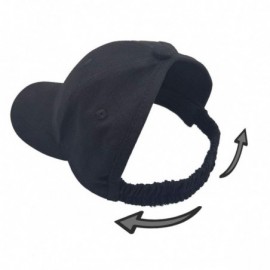 Baseball Caps Ponytail Backless Hats Baseball Cap Women Caps Elastic Visor Hat (Black) - Black - C918NGT7Y3I $15.42