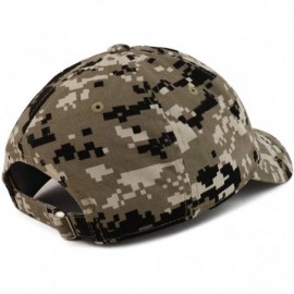 Baseball Caps Drone Pilot Embroidered Soft Crown 100% Brushed Cotton Cap - Beige Digital Camo - CS18TUGTT2O $21.32