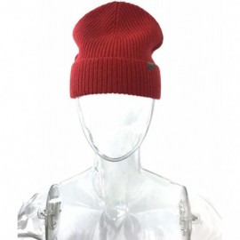 Skullies & Beanies Beanie Hat 100% Merino Wool Daily Soft Hat Knit Men Women Plain Cuff Rollup Street Style Fisherman Cap - R...