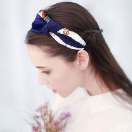 Headbands Women Headband Fashion Cute Hair Band - Black+blue - C318DYSCYHK $10.07