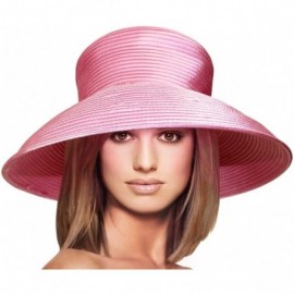 Sun Hats Mr. Song Millinery All-Season Classic Crown Wide Tiffany Brim Hat Body (UNTRIMMED HAT ONLY) 914 - Rose - C818D22CTN3...