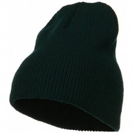 Skullies & Beanies Stretch Heavy Wool Military Beanie - Spruce - CU115EH5R63 $12.03