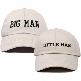 Baseball Caps Big Man Little Man Hat Father Son Matching Cap Fun Gifts - Beige - C718SHTD5N4 $17.48