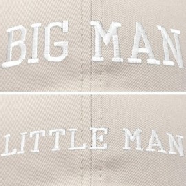 Baseball Caps Big Man Little Man Hat Father Son Matching Cap Fun Gifts - Beige - C718SHTD5N4 $17.48