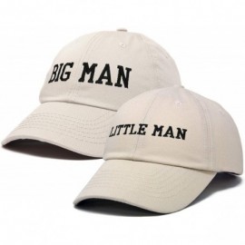 Baseball Caps Big Man Little Man Hat Father Son Matching Cap Fun Gifts - Beige - C718SHTD5N4 $17.48