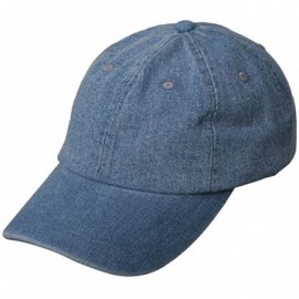 Baseball Caps Mega Cap Cotton Denim Baseball Cap - Denim - CA11174WS8H $8.34