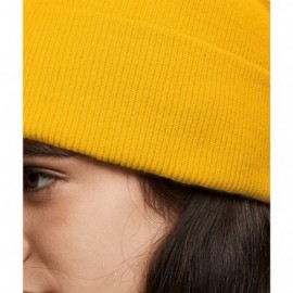 Skullies & Beanies The Coca Cola Logo Cuffed Beanie Knit Hat Skull Beanies Cap Knit Caps for Men Women - Yellow - CN193OI5K0Q...