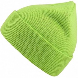 Skullies & Beanies Men's Warm Winter Hats Acrylic Knit Beanie Cap Daily Beanie Hat for Women Girls Boys - Yellow - CJ192HOS3Z...
