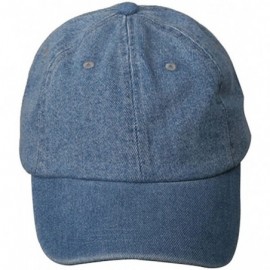 Baseball Caps Mega Cap Cotton Denim Baseball Cap - Denim - CA11174WS8H $8.34