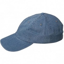 Baseball Caps Mega Cap Cotton Denim Baseball Cap - Denim - CA11174WS8H $8.34