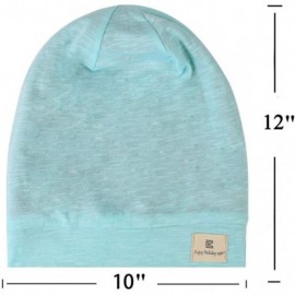 Skullies & Beanies Satin Silk Lined Sleep Cap Beanie Slap Hat - Gifts for Women - Light Blue - C518QMDACYQ $10.81