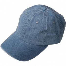 Baseball Caps Mega Cap Cotton Denim Baseball Cap - Denim - CA11174WS8H $8.34