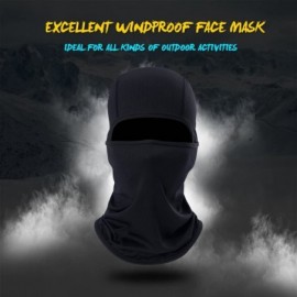 Balaclavas Balaclava UV Protection Windproof Breathable Face Mask - Cycling Hiking Mask for Men Women - 1pcs - Black - CK17YX...