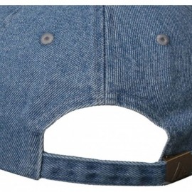 Baseball Caps Mega Cap Cotton Denim Baseball Cap - Denim - CA11174WS8H $8.34