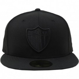 Baseball Caps Men's Club Necaxa Soccer Liga MX Fitted All Black Hat Cap - CW18CO5KQ00 $33.49