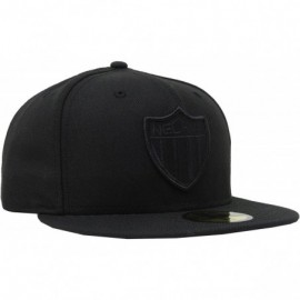 Baseball Caps Men's Club Necaxa Soccer Liga MX Fitted All Black Hat Cap - CW18CO5KQ00 $33.49