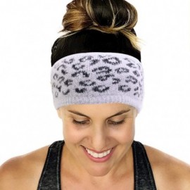 Cold Weather Headbands Stretch Leopard Pattern Headband Set colorGY KI BK - Set-colorGY KI BK - CW18Z2QQEWH $10.88