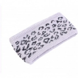 Cold Weather Headbands Stretch Leopard Pattern Headband Set colorGY KI BK - Set-colorGY KI BK - CW18Z2QQEWH $10.88