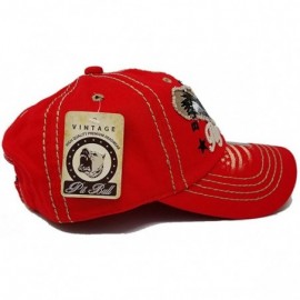 Baseball Caps USA American Flag Eagle Vintage Baseball Cap Men Women Mesh Cotton Hat - Vintage Usa Red a - CC18K54DOLS $17.71