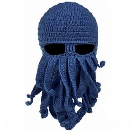 Skullies & Beanies Skullies Beanies Handmade Knitted Mustache - E - CL18LNDKD5S $20.26