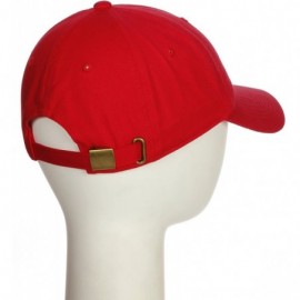 Baseball Caps Customized Letter Intial Baseball Hat A to Z Team Colors- Red Cap White Black - Letter G - CC18ET0RK00 $10.88