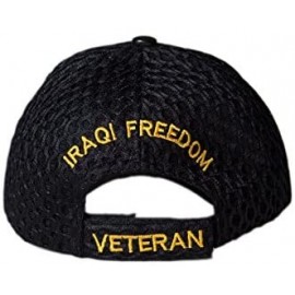 Baseball Caps Iraqi Freedom Veteran Mesh Cap [Adjustable Vet Hat] Black - CH121DD1283 $19.99