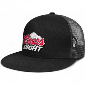 Baseball Caps Coors-Light-Beer-Logo- Woman Man Adjustable Flat Bill Baseball Caps Vintage Snapbacks Trucker Hats - C218SZSCEA...