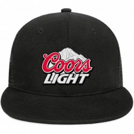 Baseball Caps Coors-Light-Beer-Logo- Woman Man Adjustable Flat Bill Baseball Caps Vintage Snapbacks Trucker Hats - C218SZSCEA...