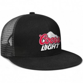 Baseball Caps Coors-Light-Beer-Logo- Woman Man Adjustable Flat Bill Baseball Caps Vintage Snapbacks Trucker Hats - C218SZSCEA...