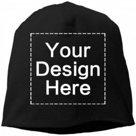Skullies & Beanies Personalized Customized Beanie Watch Hat Skull Cap with Your Name Text- Unisex - 6 Black - CX1868TA0AN $19.80