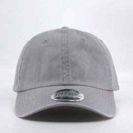 Baseball Caps Blank Dad Hat Cotton Adjustable Baseball Cap - Gray - CF12O75K9RO $12.73