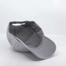 Baseball Caps Blank Dad Hat Cotton Adjustable Baseball Cap - Gray - CF12O75K9RO $12.73