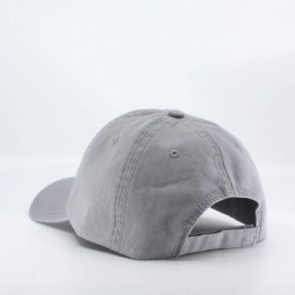 Baseball Caps Blank Dad Hat Cotton Adjustable Baseball Cap - Gray - CF12O75K9RO $12.73