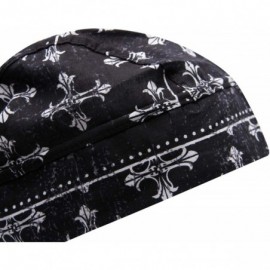 Skullies & Beanies Skull Caps - 100% Cotton in Patterned and Plain Colors- Pack of 3 - Biker 2 - C718HKCENRQ $14.45