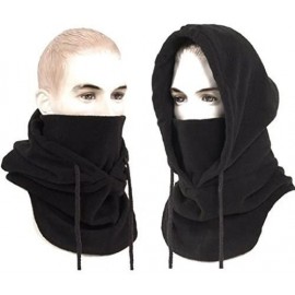 Balaclavas Men's Winter Fleece Balaclava Tactical Cold Weather Outdoor Sports Hats Mask Black - CR118S1NYNF $11.56