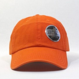 Baseball Caps Classic Washed Cotton Twill Low Profile Adjustable Baseball Cap - Orange - CN12EL7HJ67 $9.17